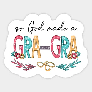 So God Made A Gra-Gra Happy Mother's Day Sticker